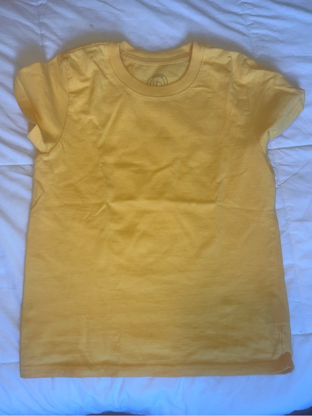 Urban Outfitters Yellow Short Sleeve Crew Tee